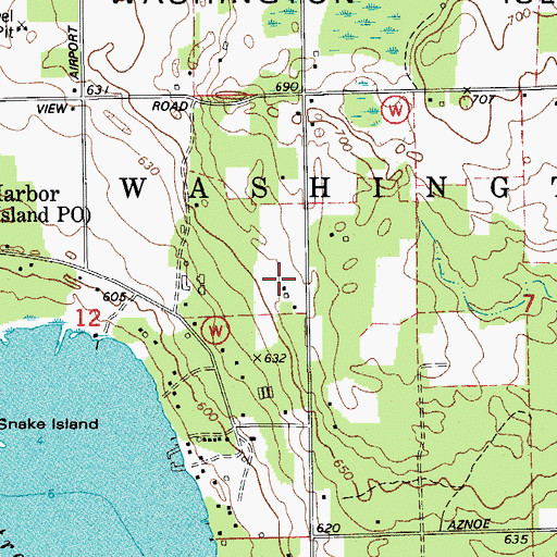 Topographic Map of Windflower Farm, WI