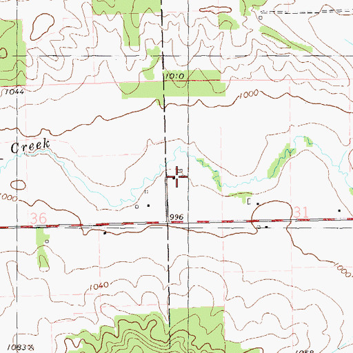 Topographic Map of Kelm Farm, WI