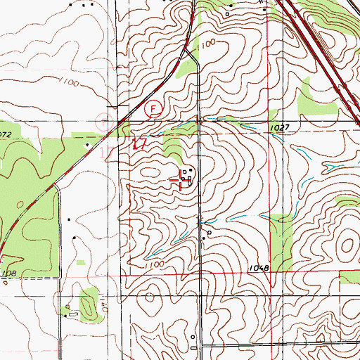 Topographic Map of Len - Don Farms, WI