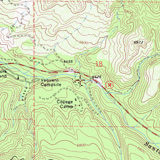 Topographic Map of Fish Creek, CA