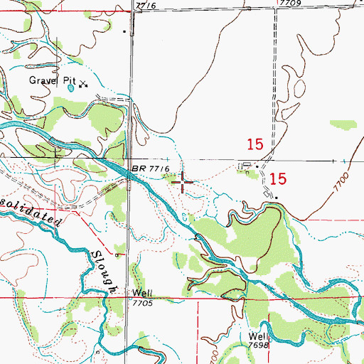 Topographic Map of Butler Irrigation Ditch, CO