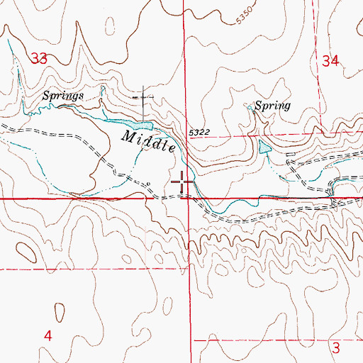 Topographic Map of C H Mallon Ditch, CO