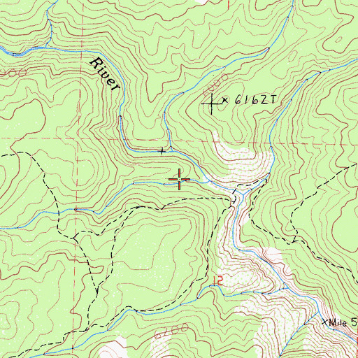 Topographic Map of Fish Creek, CA