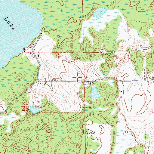 Topographic Map of Shakal Farm, WI
