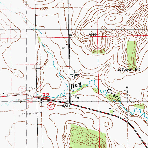 Topographic Map of Cire - Nala Farms, WI