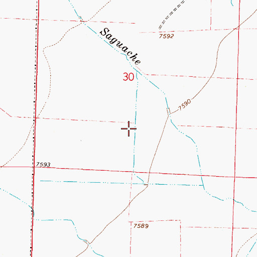 Topographic Map of Campbell Ditch 5, CO