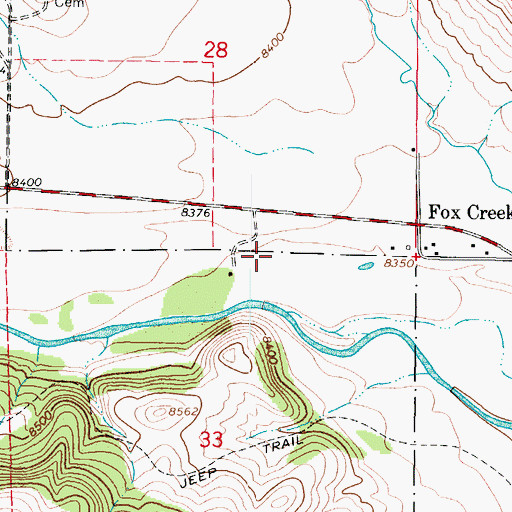 Topographic Map of Carpe and Reekers Canon Ditch, CO