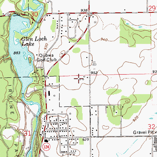 Topographic Map of B and S Farm, WI