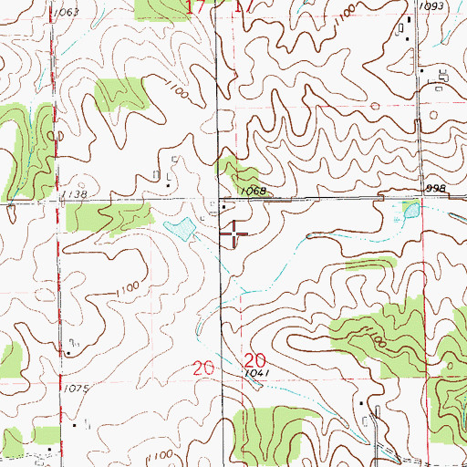 Topographic Map of Udder Wise Dairy, WI