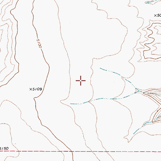 Topographic Map of Chihuahuan Desert, TX