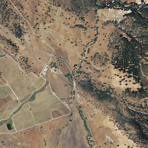 Aerial/Satellite Image of Fivemile Bridge, CA