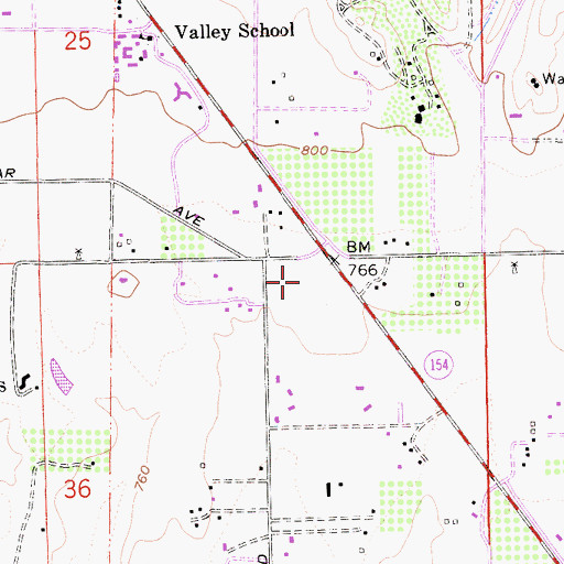 Topographic Map of Roblar Winery, CA