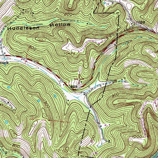 Topographic Map of Carr/Jones/Merritt Cemetery, TN