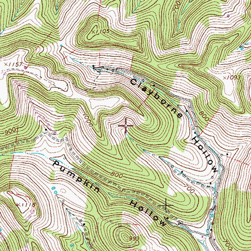 Topographic Map of Driver (273) Cemetery, TN