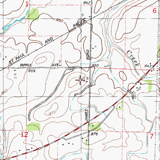 Topographic Map of Radloff Dairy Farm, WI