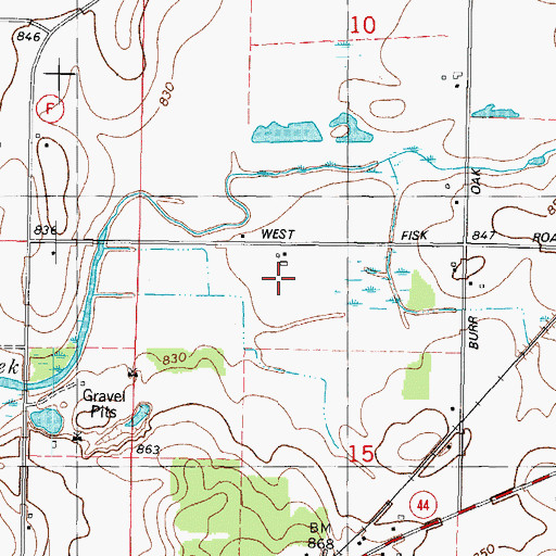 Topographic Map of Fritz Farm, WI