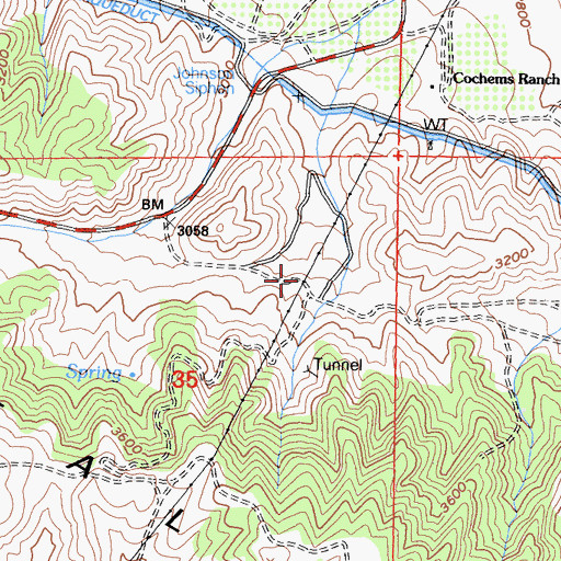 Topographic Map of Foothill Ranch, CA
