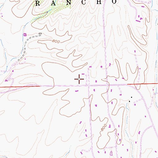 Topographic Map of Breezeway Farms, CA