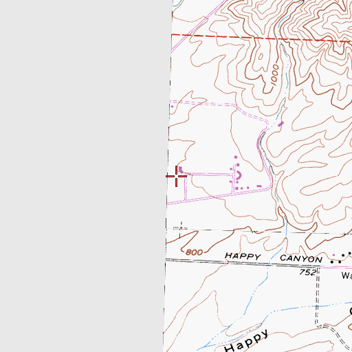 Topographic Map of Westerly Stud Farms, CA