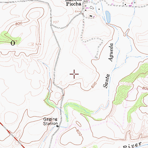Topographic Map of High Point Ranch, CA