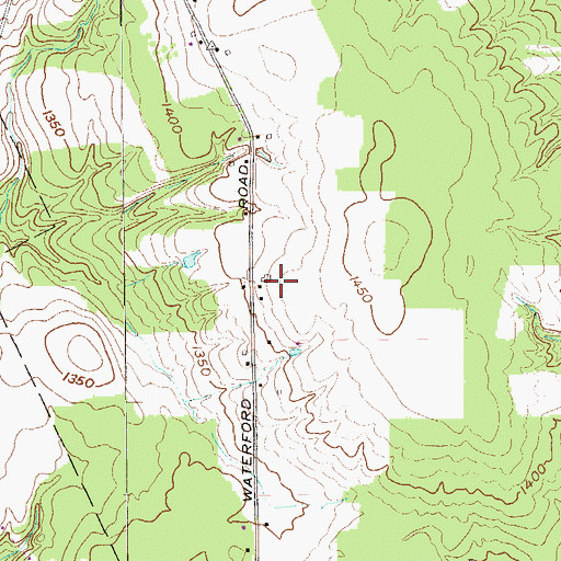 Topographic Map of Freedom Farms, PA