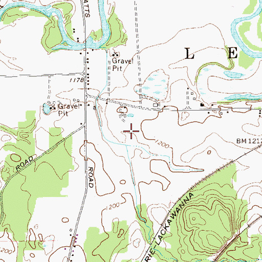 Topographic Map of Port Farms, PA