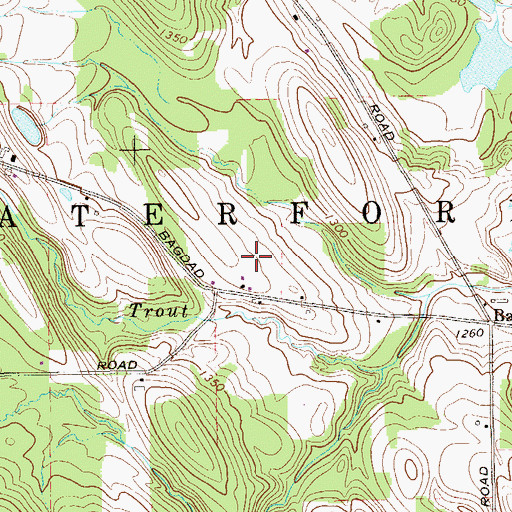 Topographic Map of Kula Farms, PA