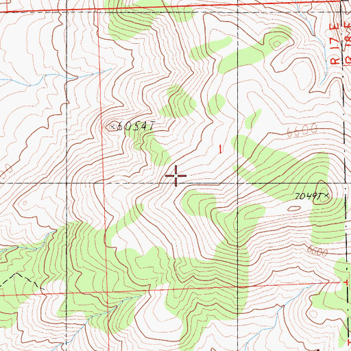 Topographic Map of Fort Sage Mountains, CA