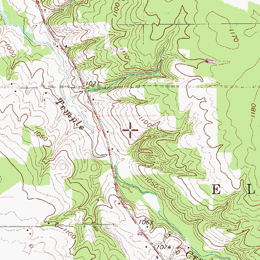 Topographic Map of Taylor Farms, PA