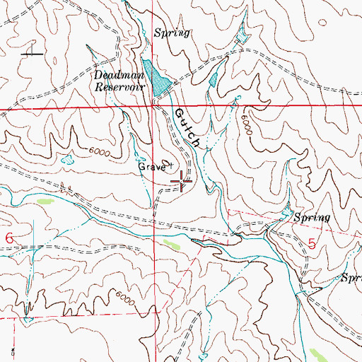 Topographic Map of Deadman Gulch Ditch Number 4, CO