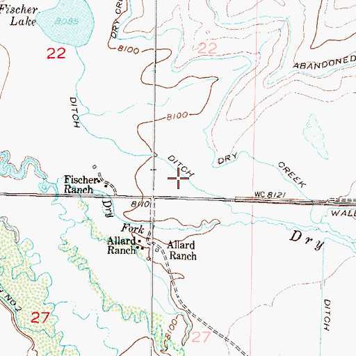 Topographic Map of Dike Ditch, CO