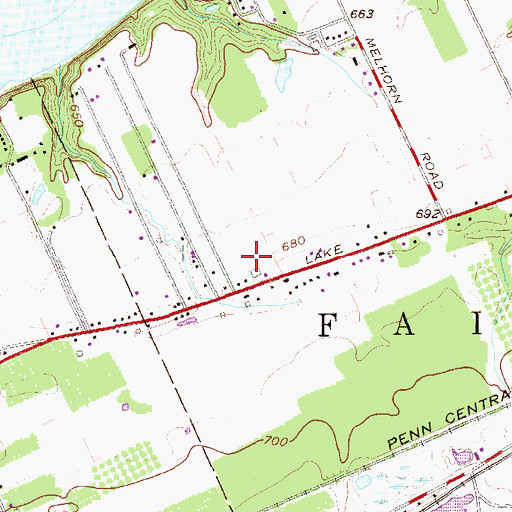 Topographic Map of Taylor Farms, PA