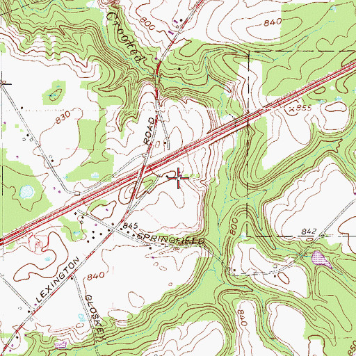 Topographic Map of Sedler Farms, PA