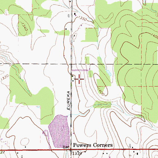 Topographic Map of Apple Tree Farm, PA
