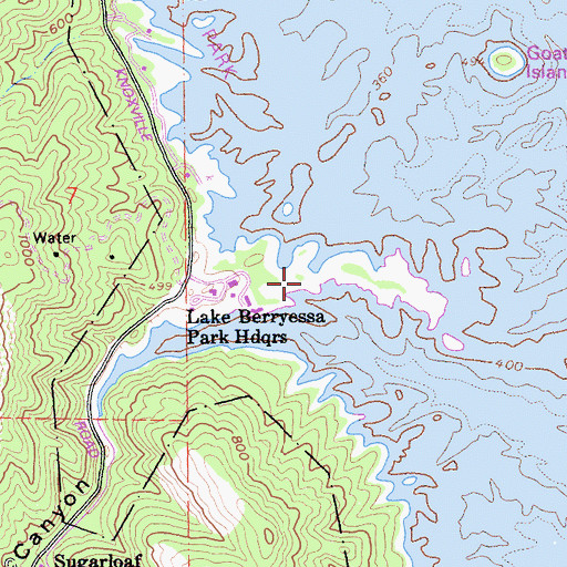 Topographic Map of Dufer Point, CA