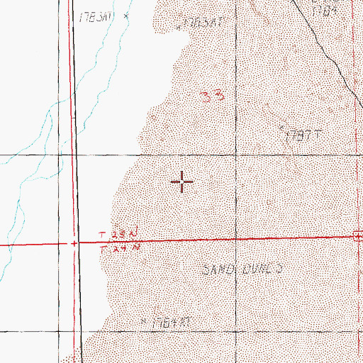 Topographic Map of Greenwing Springs, NV