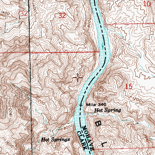 Topographic Map of Maidenhair Spring, NV