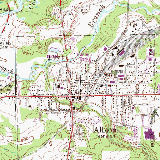 Topographic Map of Grace United Methodist Church, PA