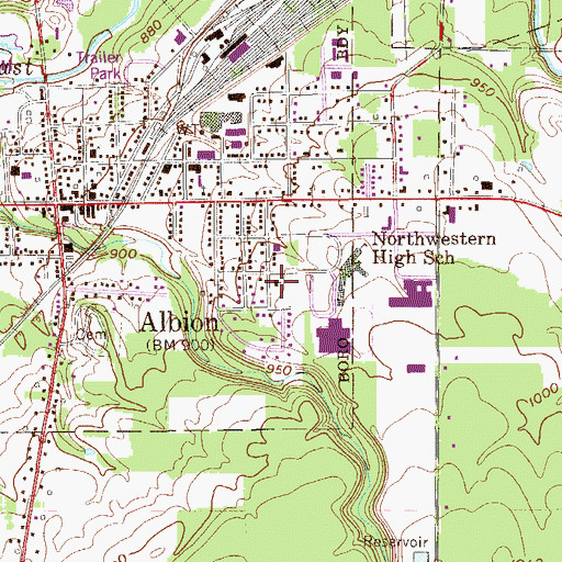 Topographic Map of Holy Trinity Lutheran Church, PA