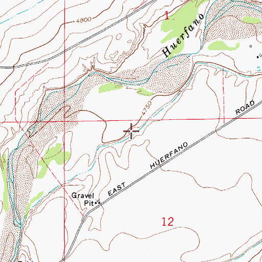 Topographic Map of Ellis Ditch, CO