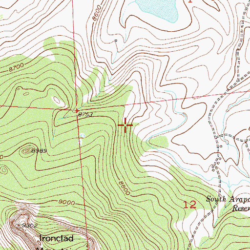 Topographic Map of Experiment Ditch, CO