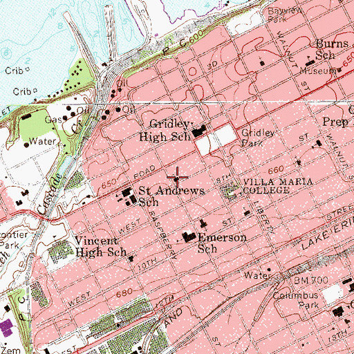 Topographic Map of Saint Matthew's Lutheran Church, PA