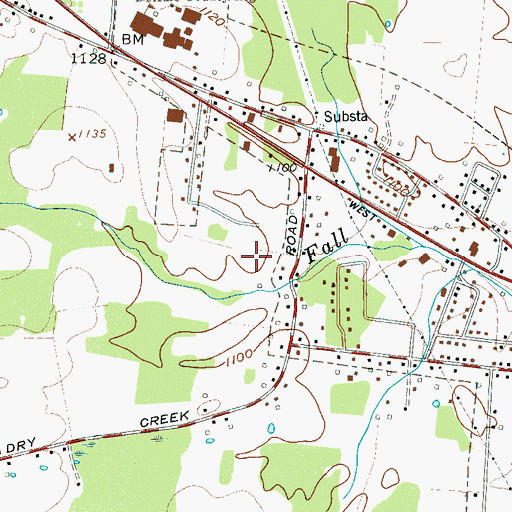 Topographic Map of Mattie Keith Cemetery, TN