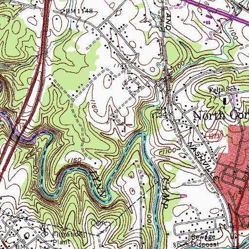 Topographic Map of Whipporwill Post Office (historical), KY