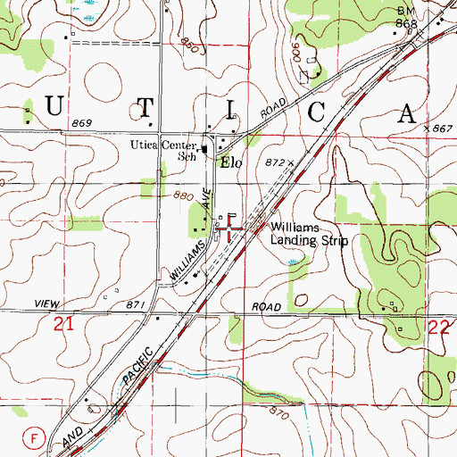 Topographic Map of Maple Lane Farm, WI