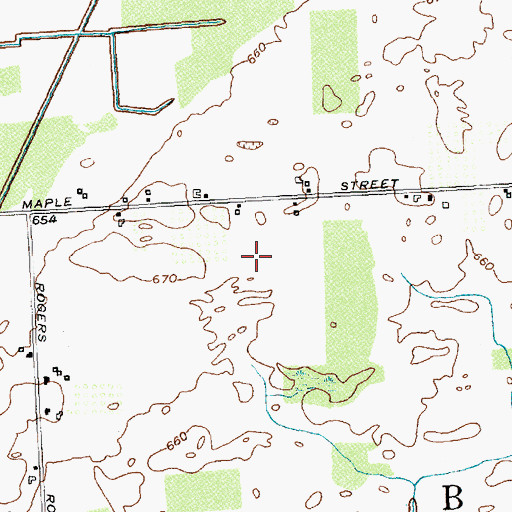 Topographic Map of Hicks Hollow Farm, NY