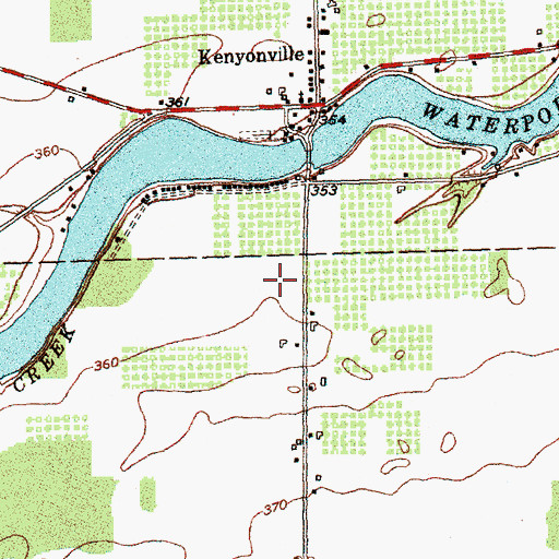 Topographic Map of Imburgia Farms, NY