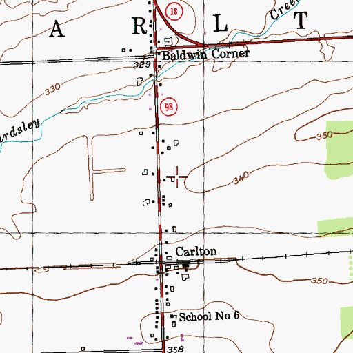 Topographic Map of Embten Acres, NY