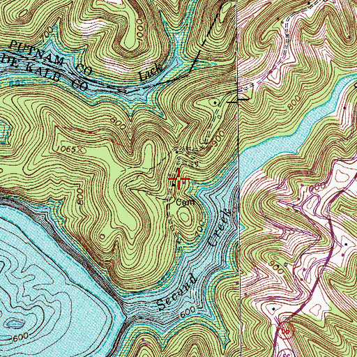 Topographic Map of Medley Cemetery, TN