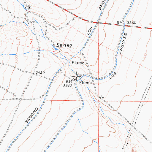 Topographic Map of Freeman Canyon, CA